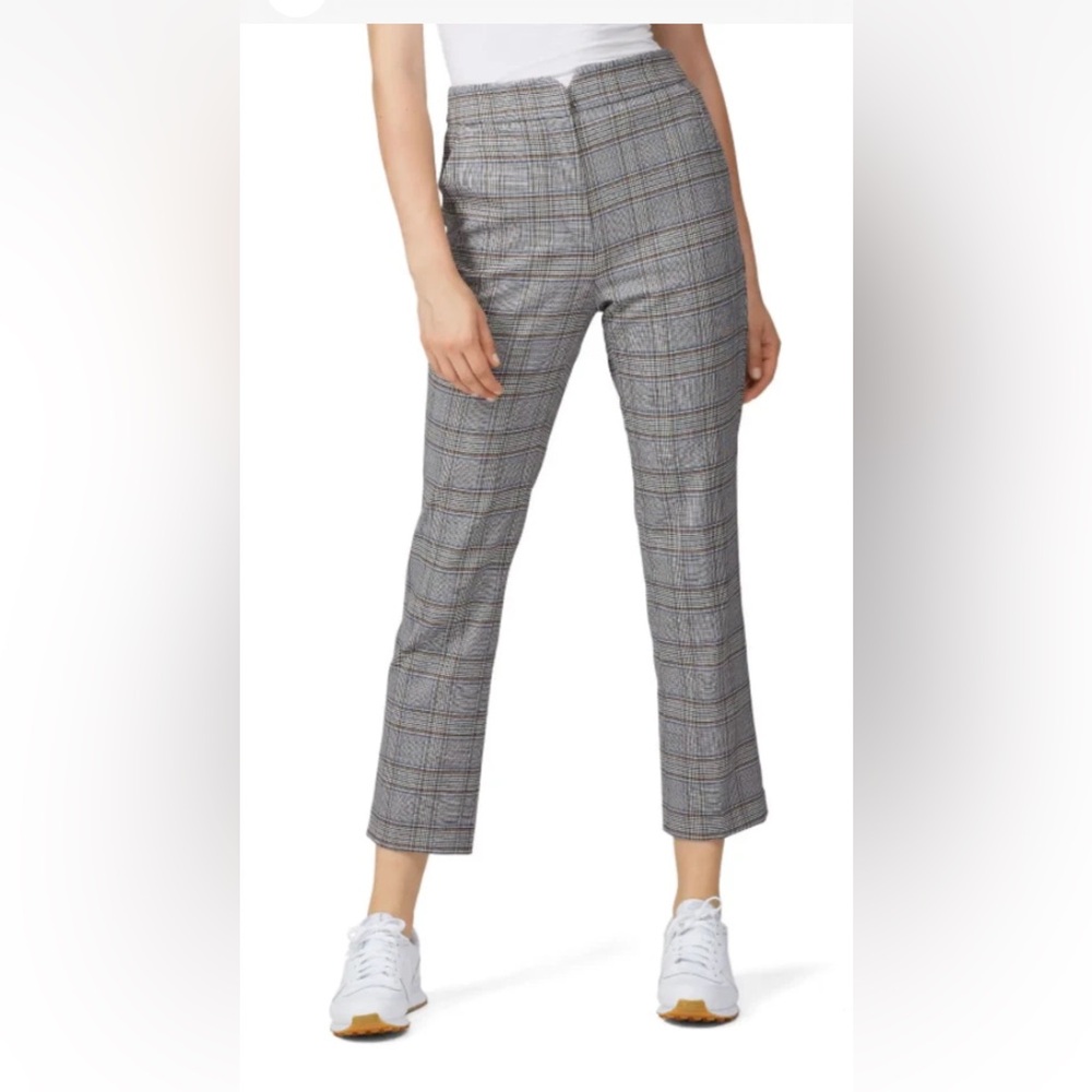 Rebecca Taylor Gray and Black Boot Cut Plaid dress pants size 6 new with tags
